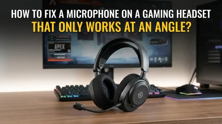How to Fix a Microphone on a Gaming Headset That Only Works at an Angle?