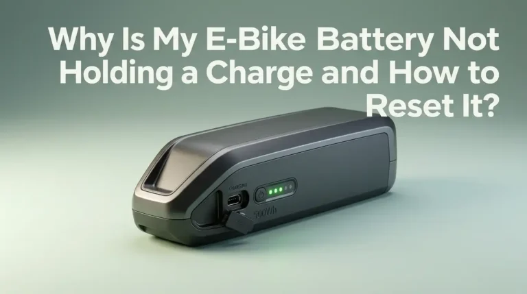 Why Is My E-Bike Battery Not Holding a Charge and How to Reset It?