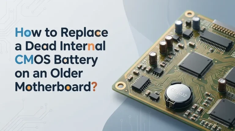 How to Replace a Dead Internal CMOS Battery on an Older Motherboard?