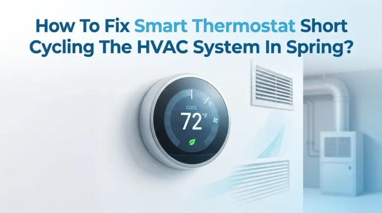 How To Fix Smart Thermostat Short Cycling The HVAC System In Spring?