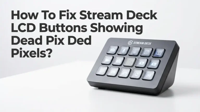 How To Fix Stream Deck LCD Buttons Showing Dead Pixels?