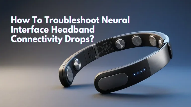 How To Troubleshoot Neural Interface Headband Connectivity Drops?