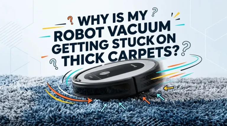 Why Is My Robot Vacuum Getting Stuck On Thick Carpets?