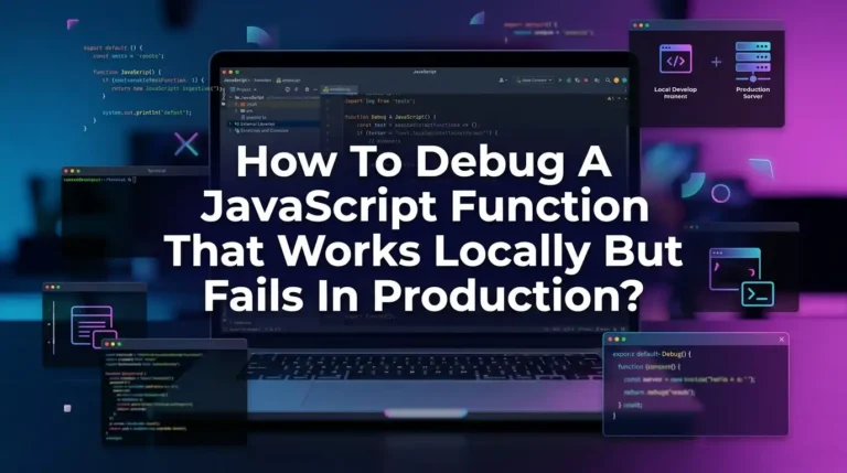 How To Debug A JavaScript Function That Works Locally But Fails In Production?