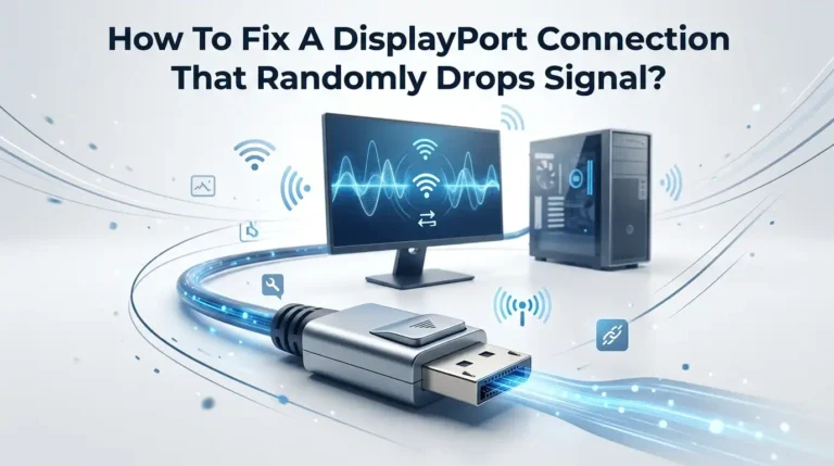 How To Fix A DisplayPort Connection That Randomly Drops Signal?