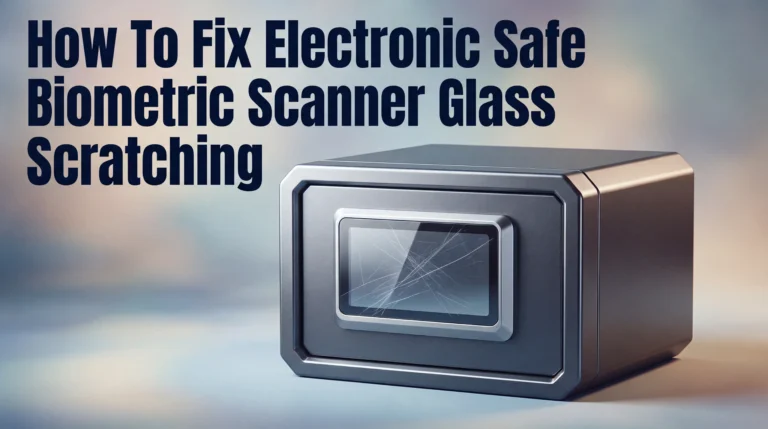 How To Fix Electronic Safe Biometric Scanner Glass Scratching?