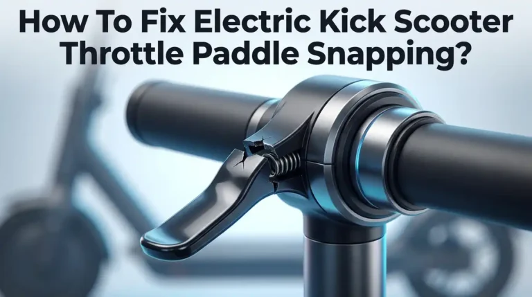 How To Fix Electric Kick Scooter Throttle Paddle Snapping?