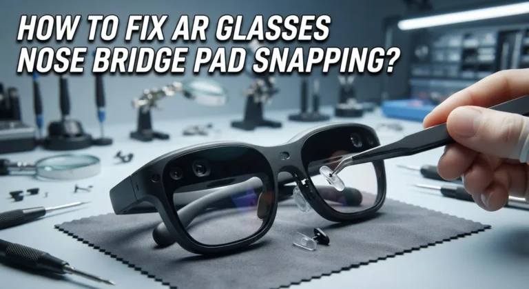 How To Fix AR Glasses Nose Bridge Pad Snapping?