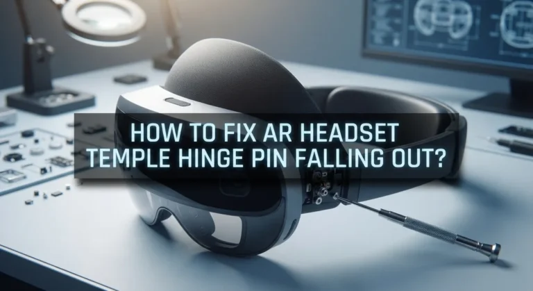 How To Fix AR Headset Temple Hinge Pin Falling Out?
