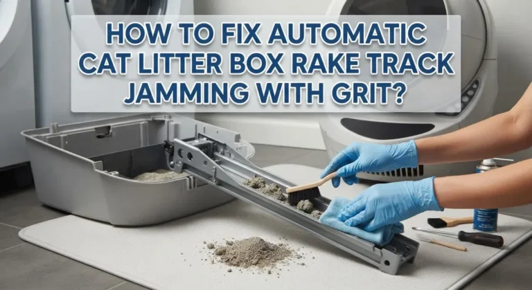 How To Fix Automatic Cat Litter Box Rake Track Jamming With Grit?