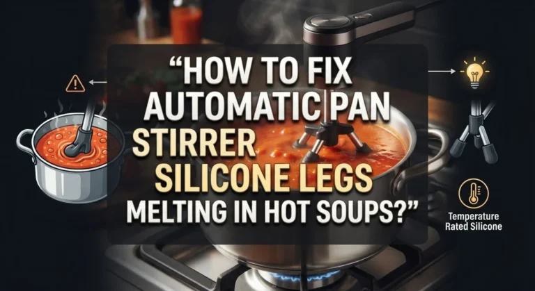 How To Fix Automatic Pan Stirrer Silicone Legs Melting In Hot Soups?