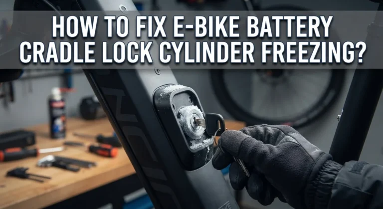 How To Fix E-Bike Battery Cradle Lock Cylinder Freezing?