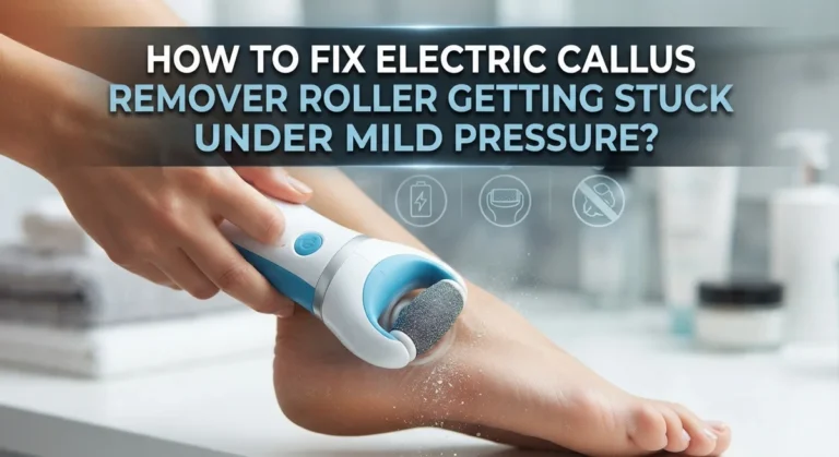 How To Fix Electric Callus Remover Roller Getting Stuck Under Mild Pressure?