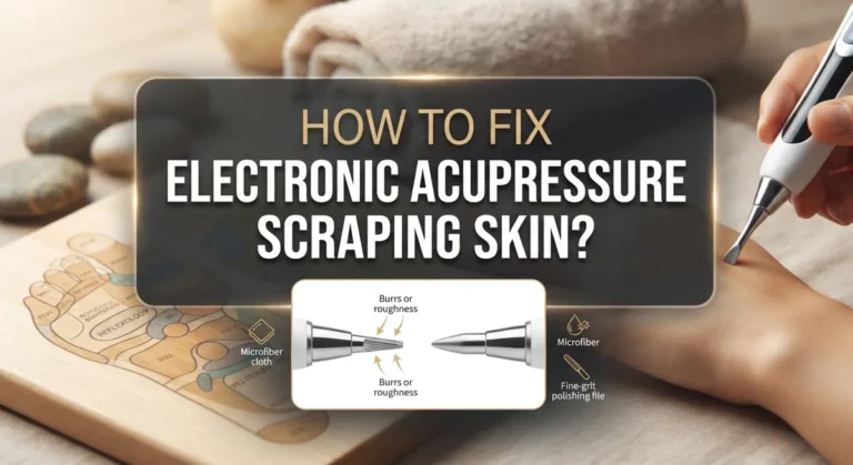 How To Fix Electronic Acupressure Pen Tip Scraping Skin?