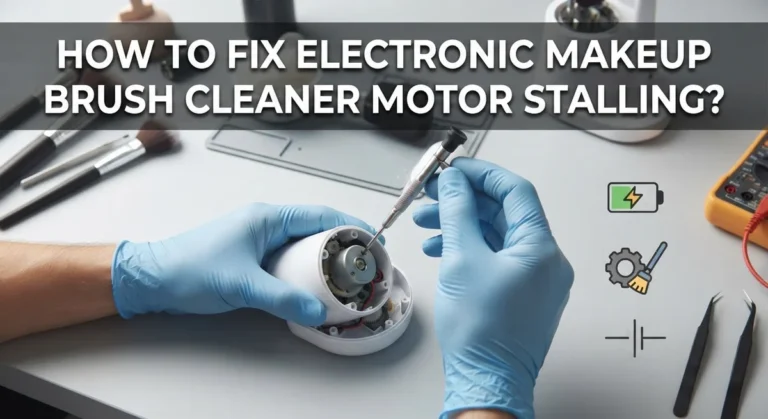 How To Fix Electronic Makeup Brush Cleaner Motor Stalling?