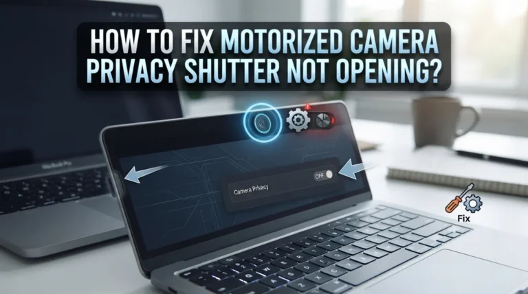 How To Fix Motorized Camera Privacy Shutter Not Opening?