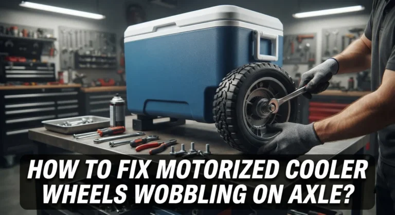 How To Fix Motorized Cooler Wheels Wobbling On Axle?