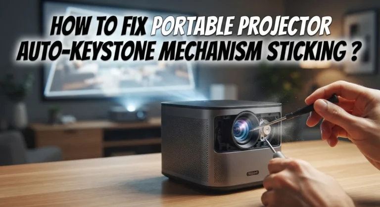 How To Fix Portable Projector Auto-Keystone Mechanism Sticking?