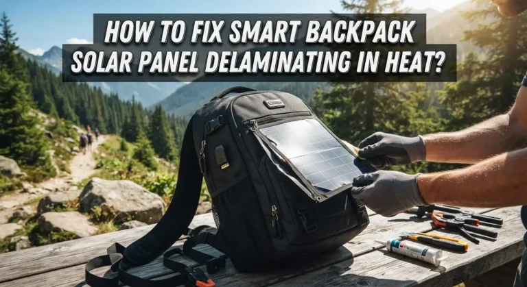 How To Fix Smart Backpack Solar Panel Delaminating In Heat?