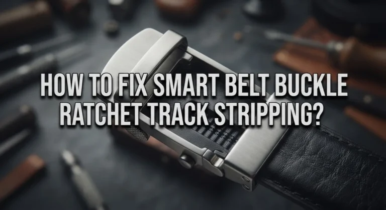How To Fix Smart Belt Buckle Ratchet Track Stripping?