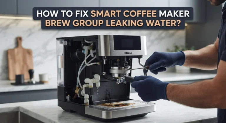 How To Fix Smart Coffee Maker Brew Group Leaking Water?