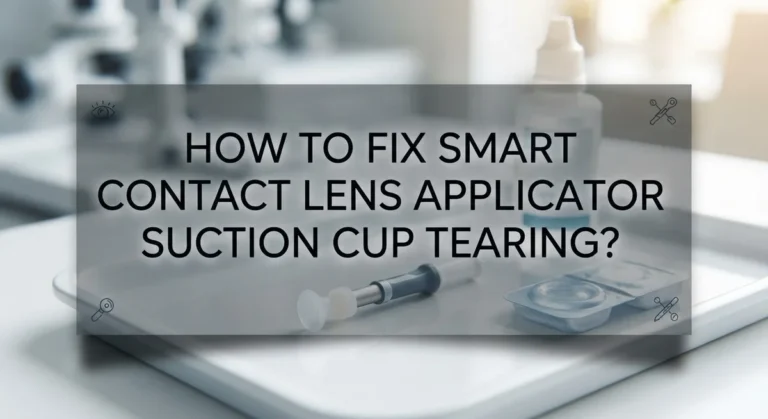 How To Fix Smart Contact Lens Applicator Suction Cup Tearing?