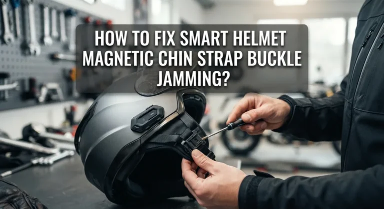 How To Fix Smart Helmet Magnetic Chin Strap Buckle Jamming?