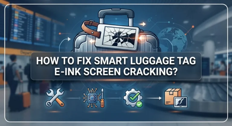 How to Fix a Cracked Smart Luggage Tag E-Ink Screen?