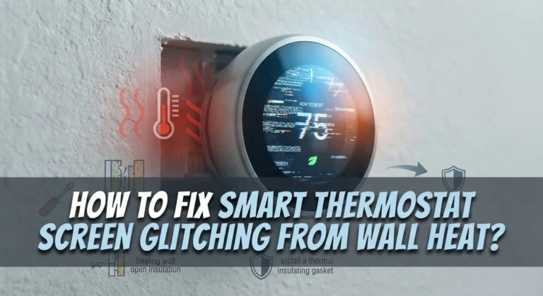 How To Fix Smart Thermostat Screen Glitching From Wall Heat?