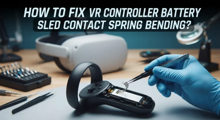 How To Fix VR Controller Battery Sled Contact Spring Bending?