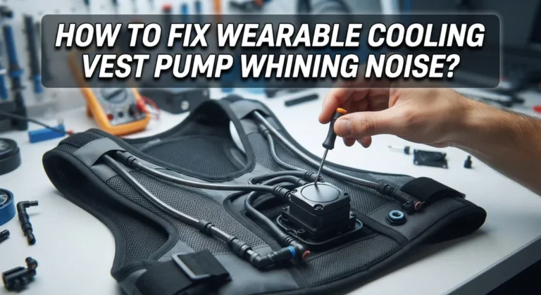 How To Fix Wearable Cooling Vest Pump Whining Noise?