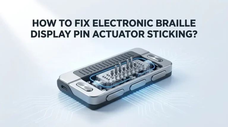How To Fix Electronic Braille Display Pin Actuator Sticking?